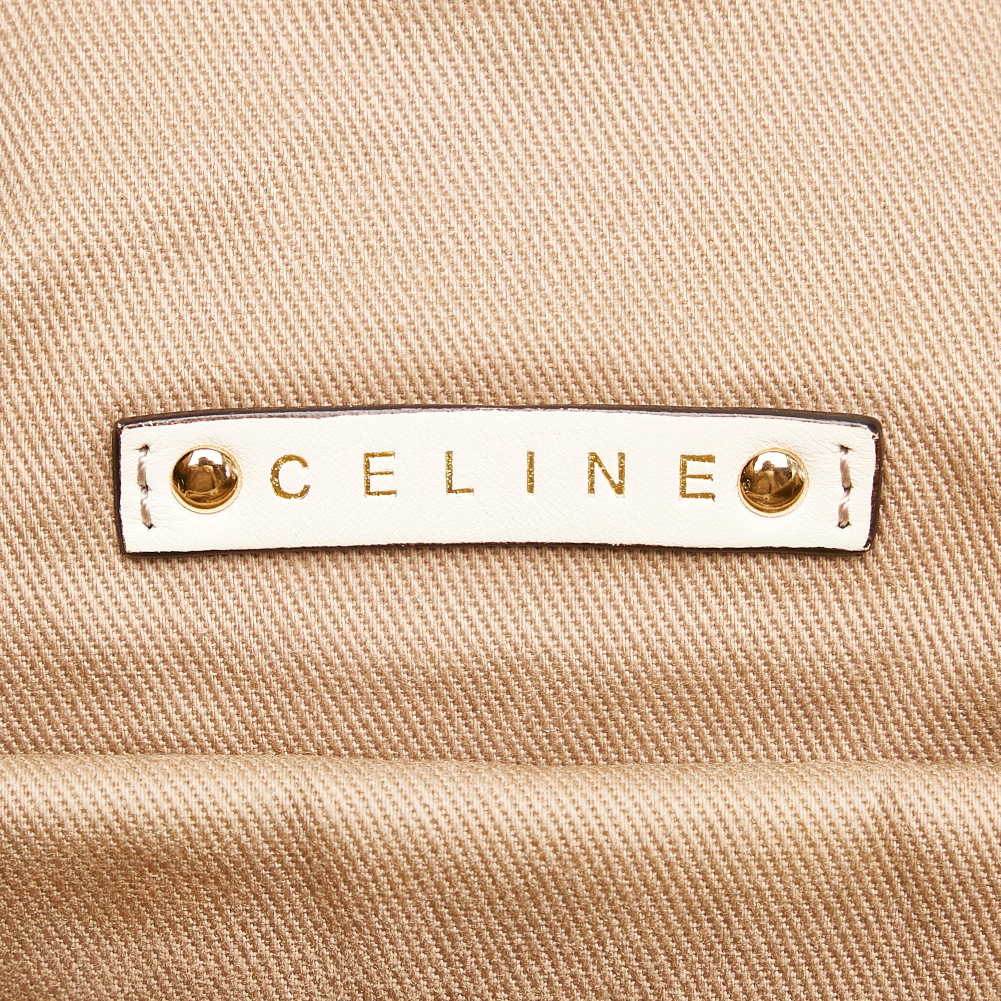 Celine Macadam Bittersweet Canvas Shoulder Bag (SHG-30187)