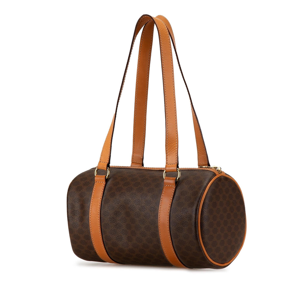 Celine Macadam Coated Canvas Boston Bag (SHG-MxiXR4)