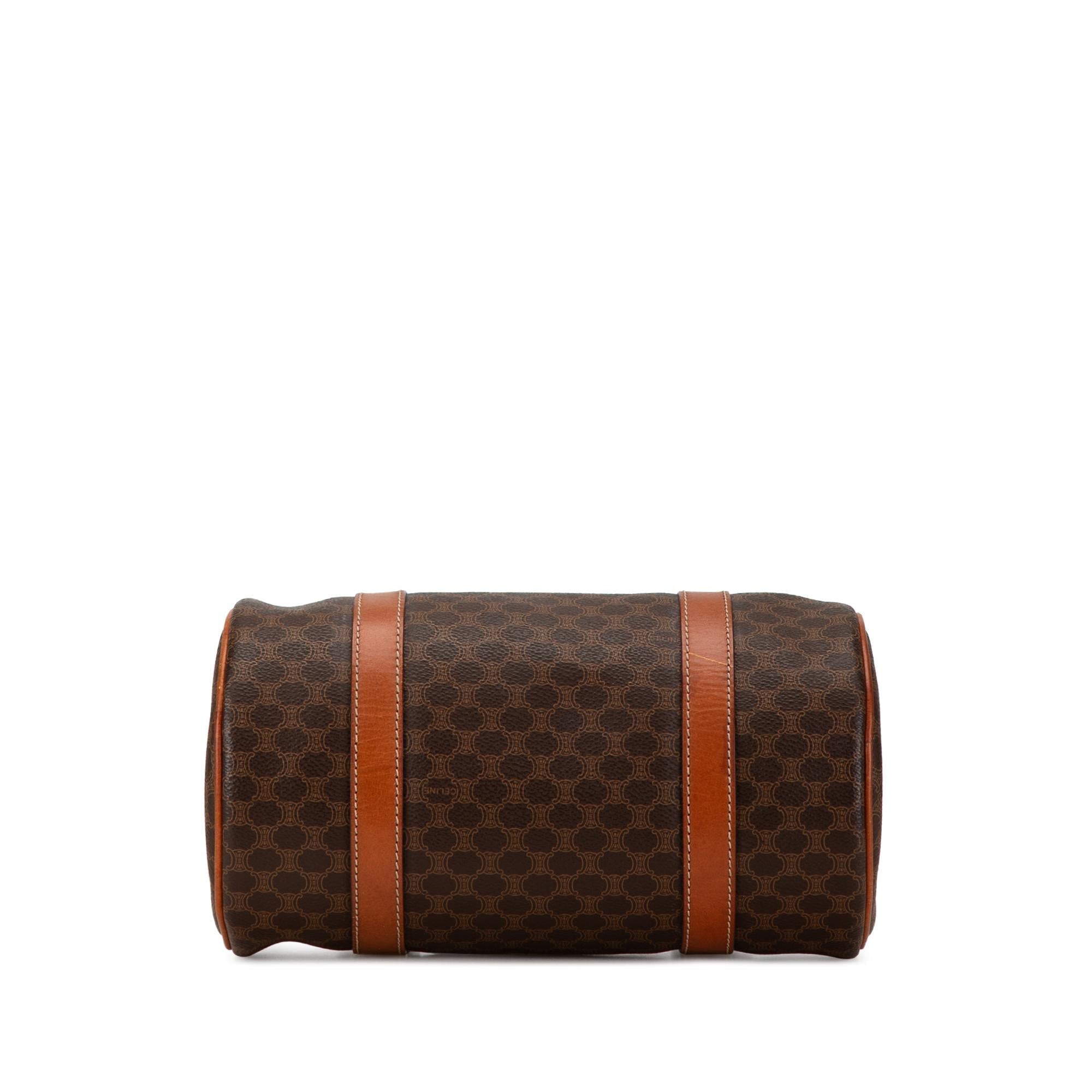 Celine Macadam Coated Canvas Boston Bag (SHG-OdvOSM)