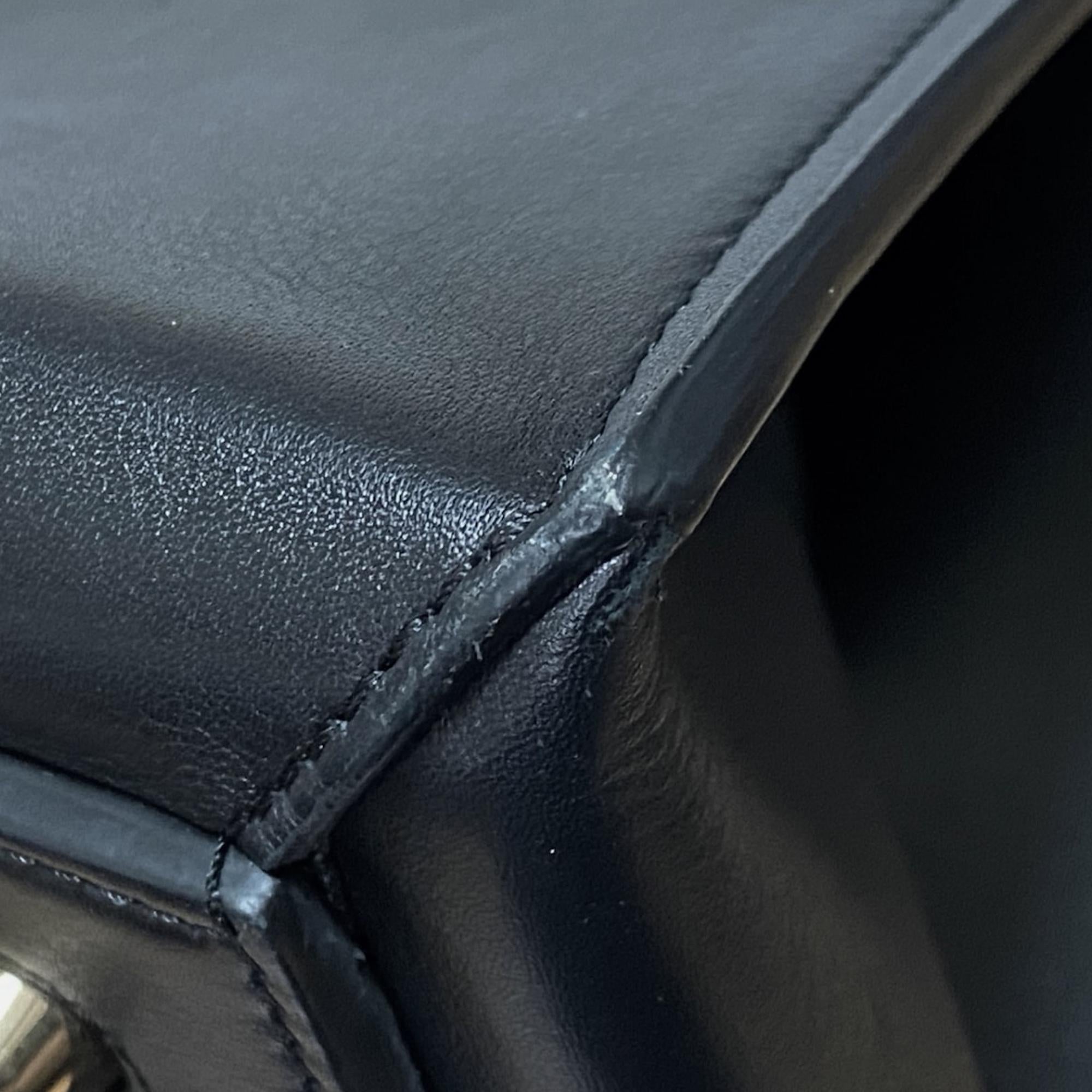 Celine Medium Edge Bicolor Leather Handbag (SHG-36189)