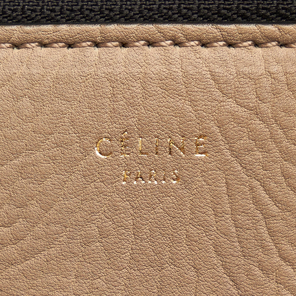 Celine Medium Edge Bicolor Leather Handbag (SHG-85HnTC)