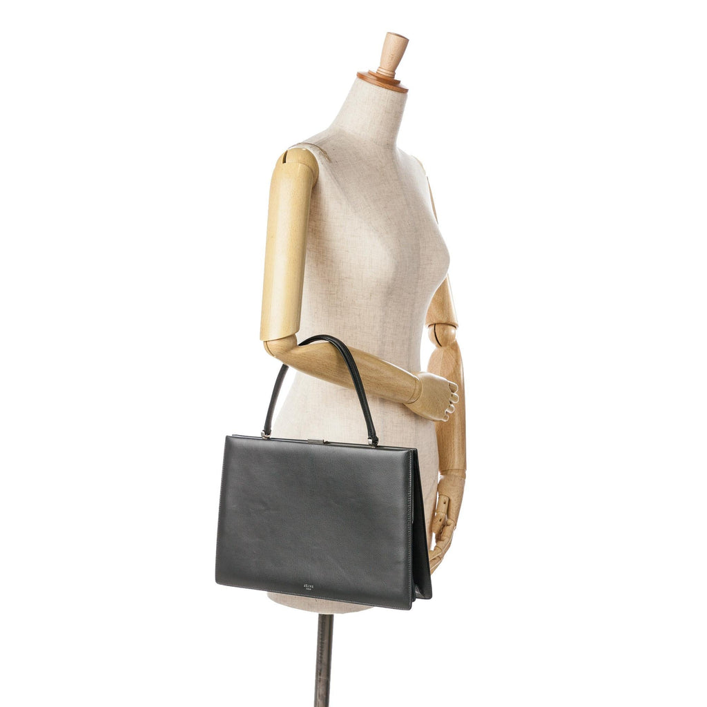 Celine Medium Leather Clasp Bag (SHG-J1VgUz)