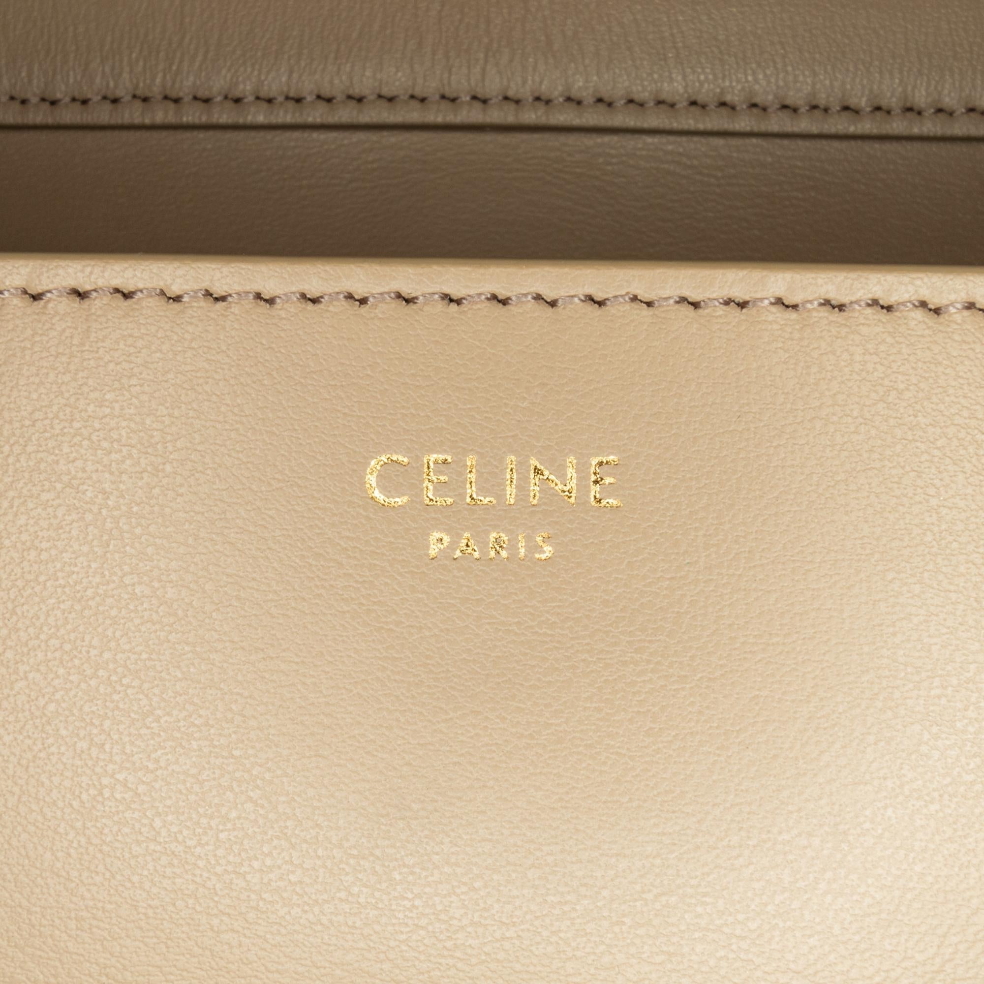 Celine Medium Leather Tabou Crossbody (SHG-crepzX)