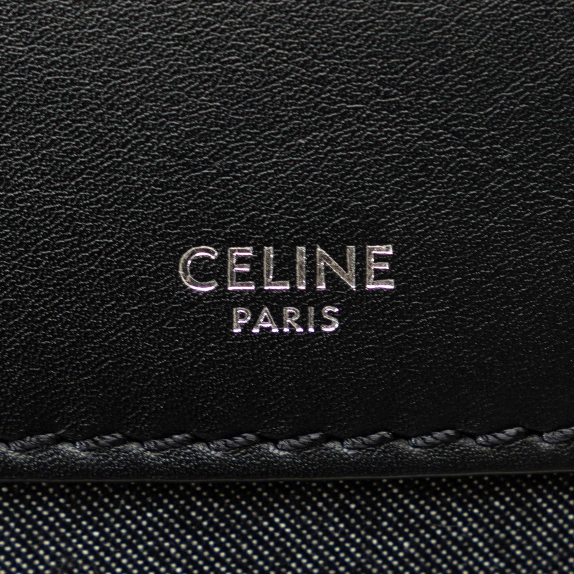 Celine Medium Striped Canvas Big Satchel (SHG-jjxkxO)