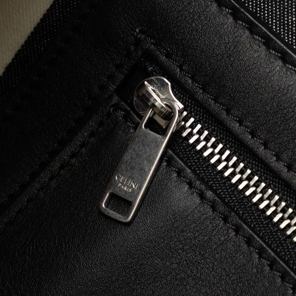 Celine Medium Striped Canvas Big Satchel (SHG-jjxkxO)