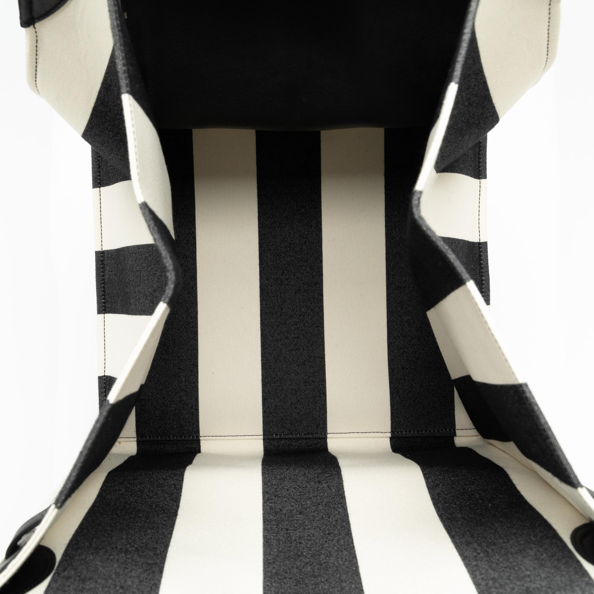Celine Medium Striped Canvas Big Satchel (SHG-jjxkxO)