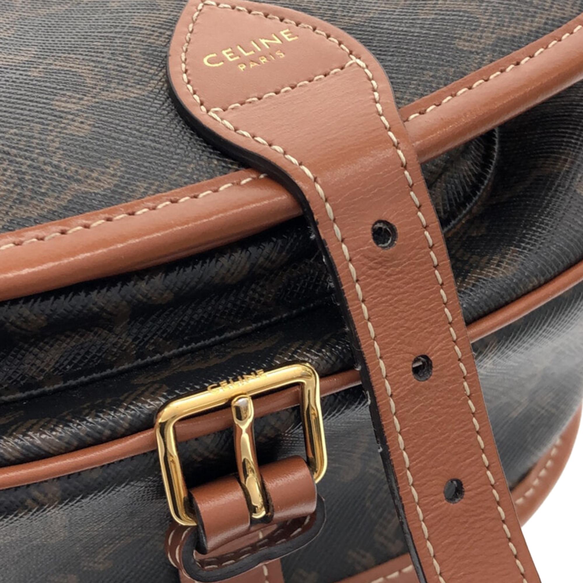 Celine Medium Triomphe Folco Bag (SHG-M1V5DB)