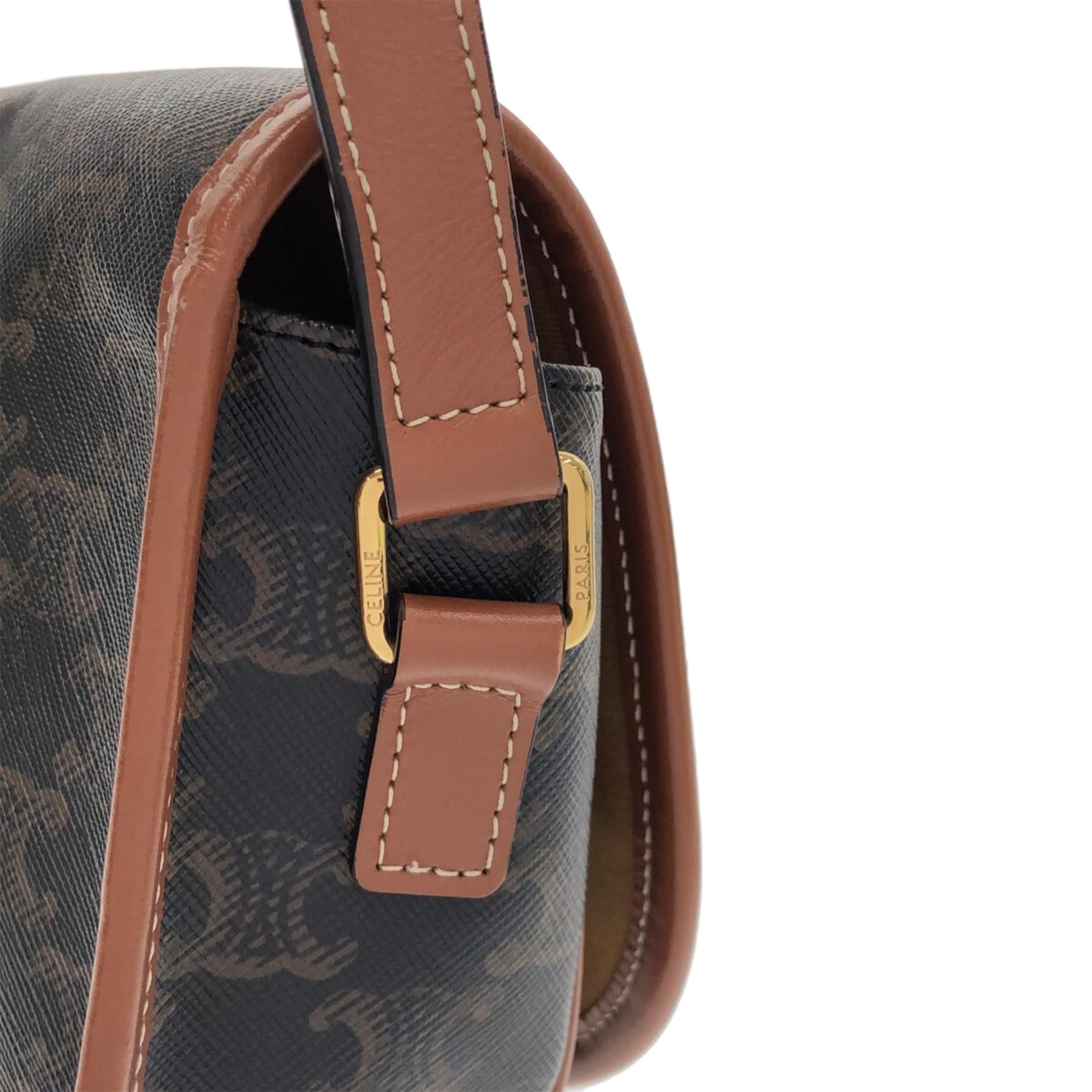 Celine Medium Triomphe Folco Bag (SHG-M1V5DB)