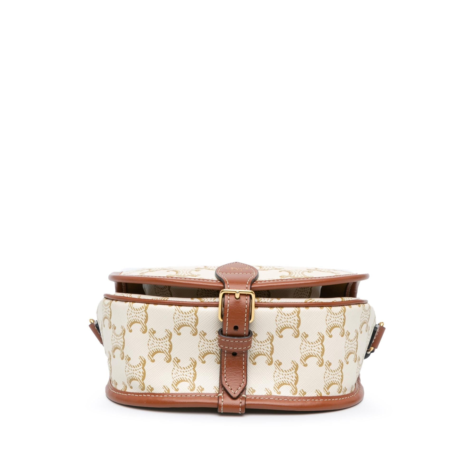 Celine Medium Triomphe Folco Bag (SHG-mGK6bl)