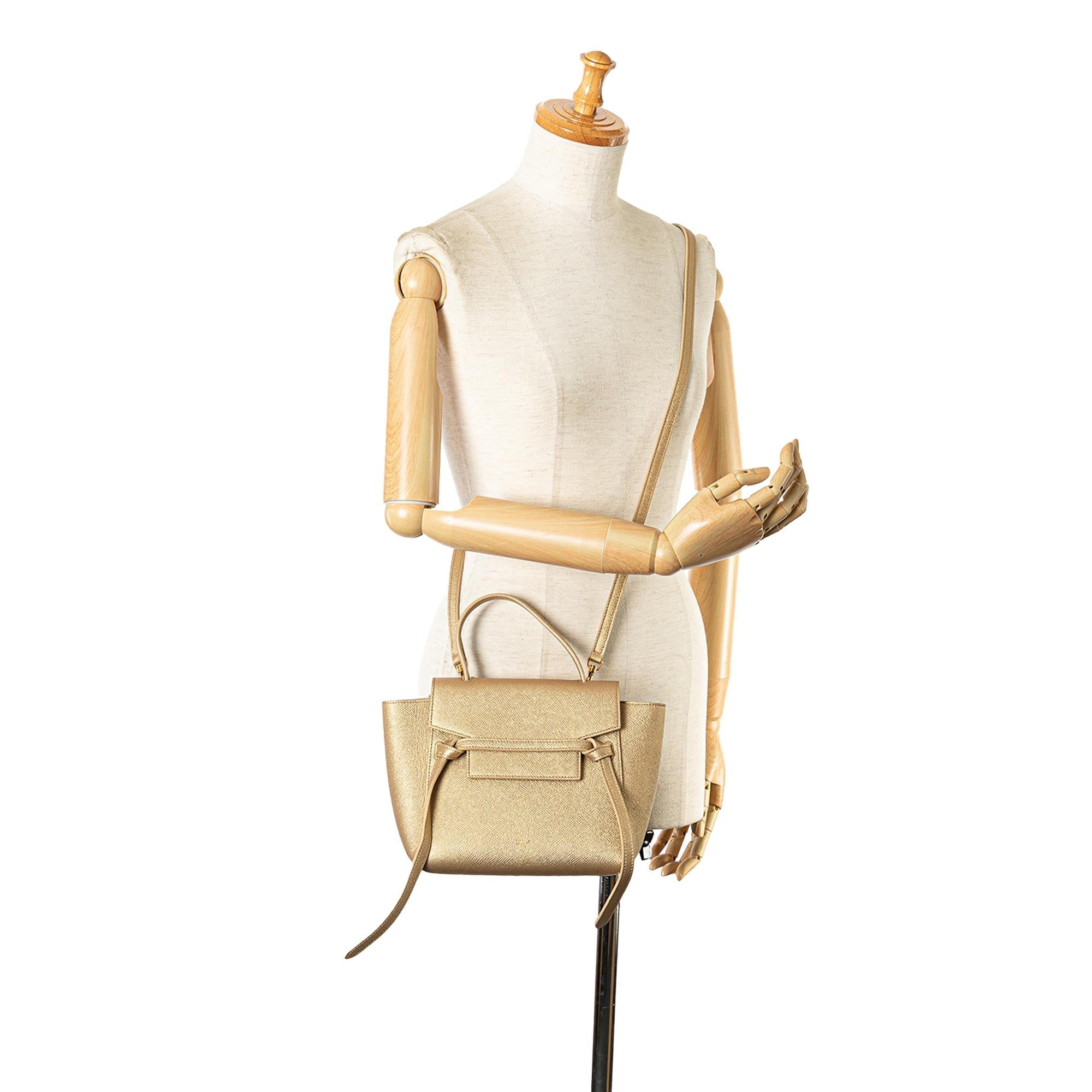 Celine Micro Leather Belt Satchel (SHG-THJOUi)