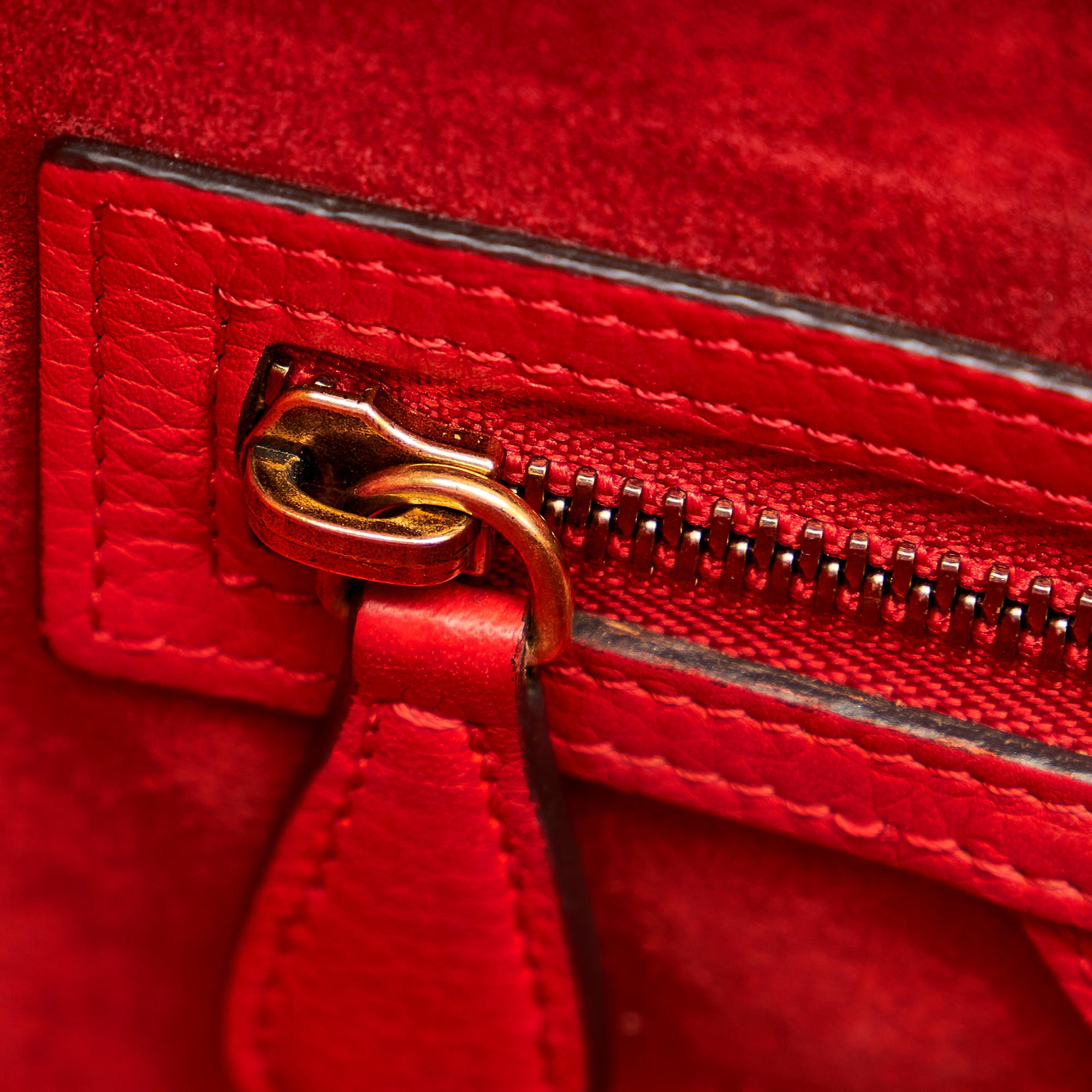 Celine Micro Luggage Leather Handbag (SHG-37633)