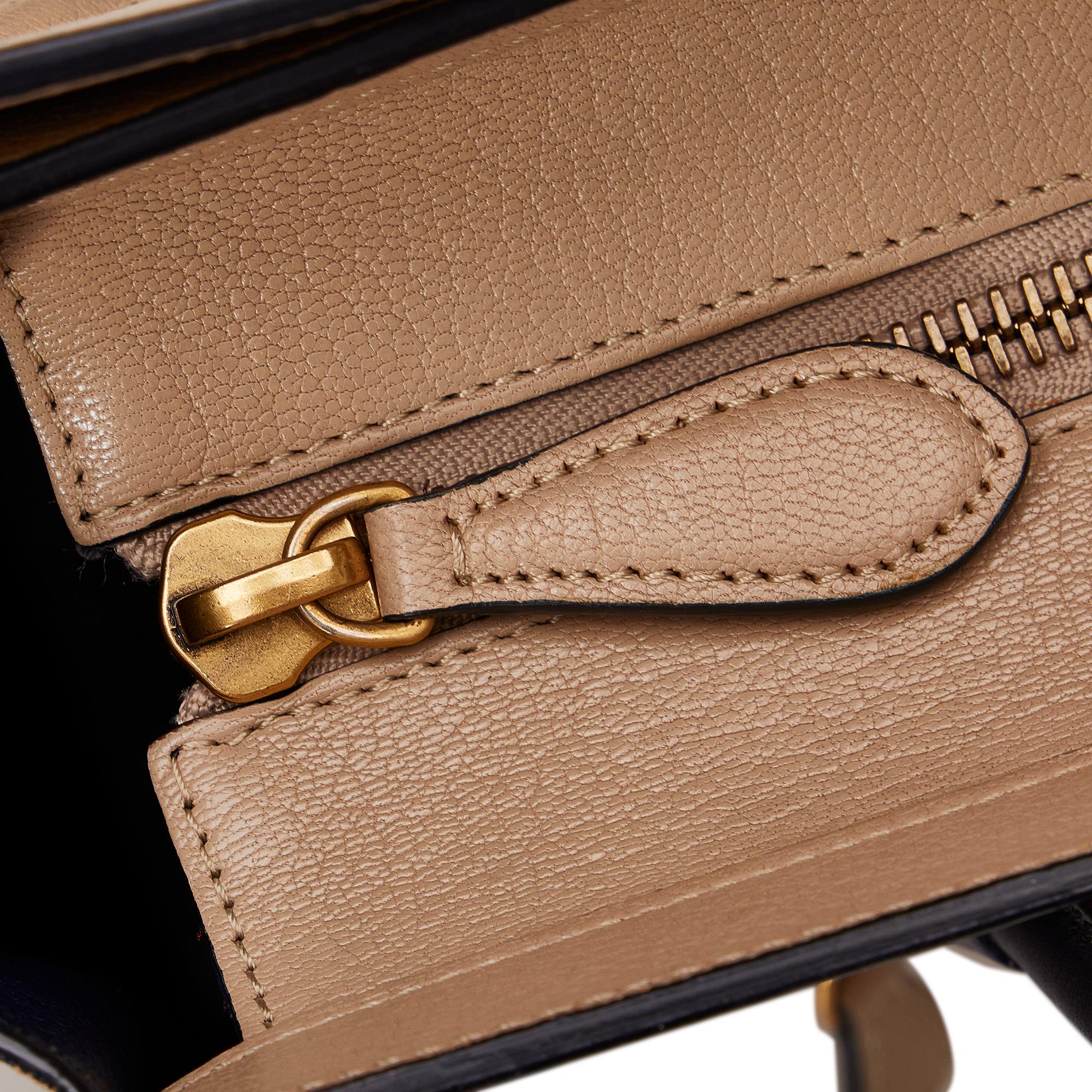 Celine Micro Luggage Tote Bicolor (SHG-x7hidE)