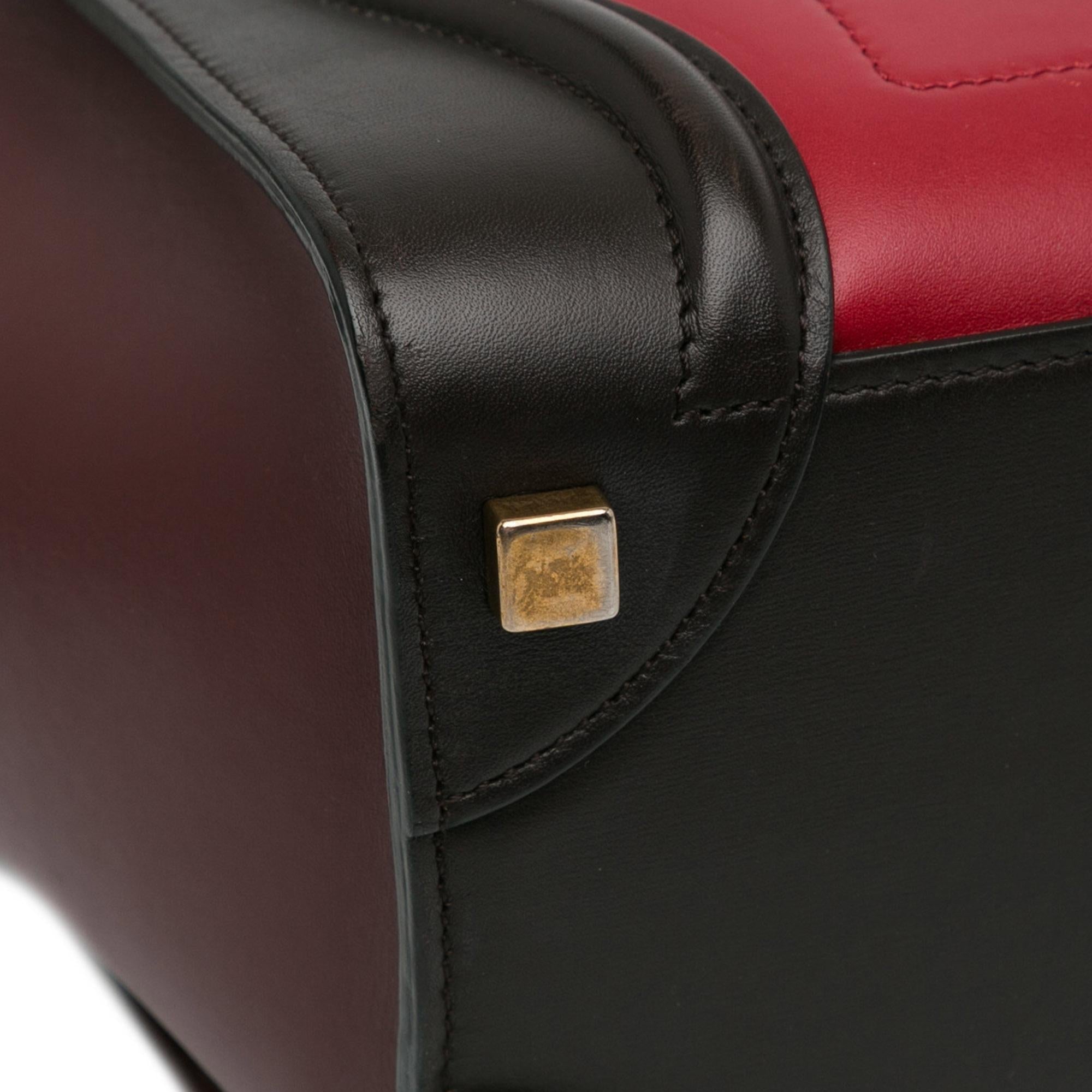 Celine Micro Tricolor Luggage Tote (SHG-xUHh3S)