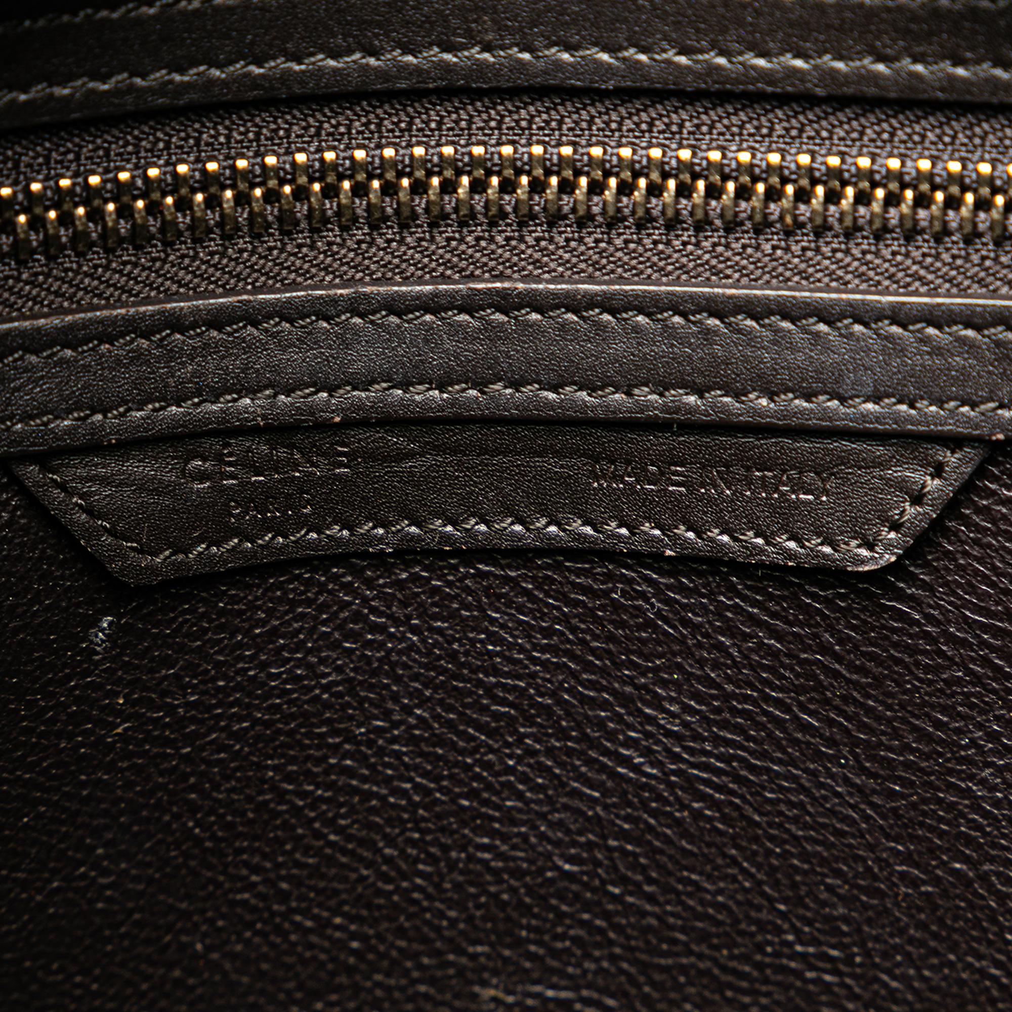 Celine Micro Tricolor Luggage Tote (SHG-thNXmm)