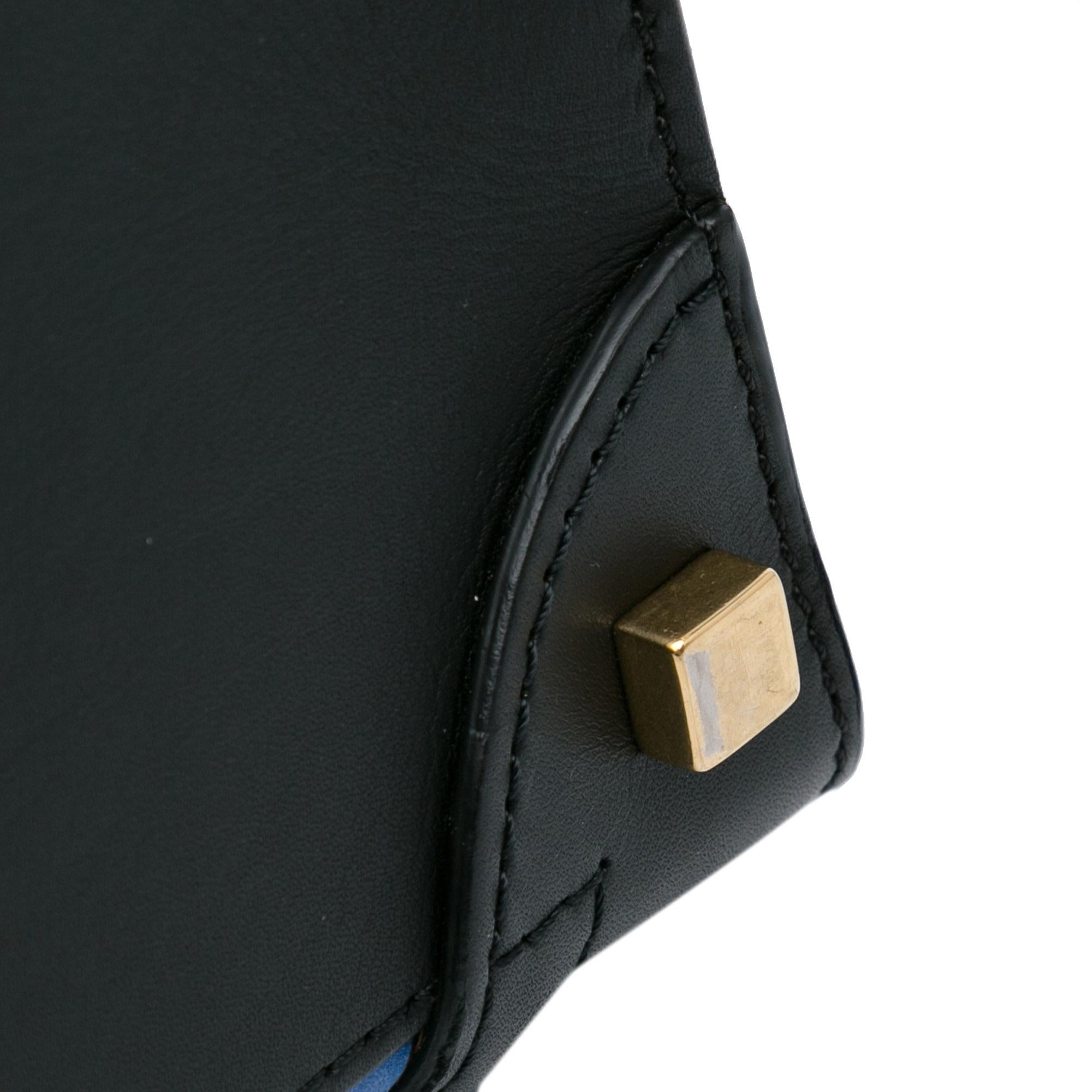 Celine Micro Tricolor Luggage Tote (SHG-oH1S4a)