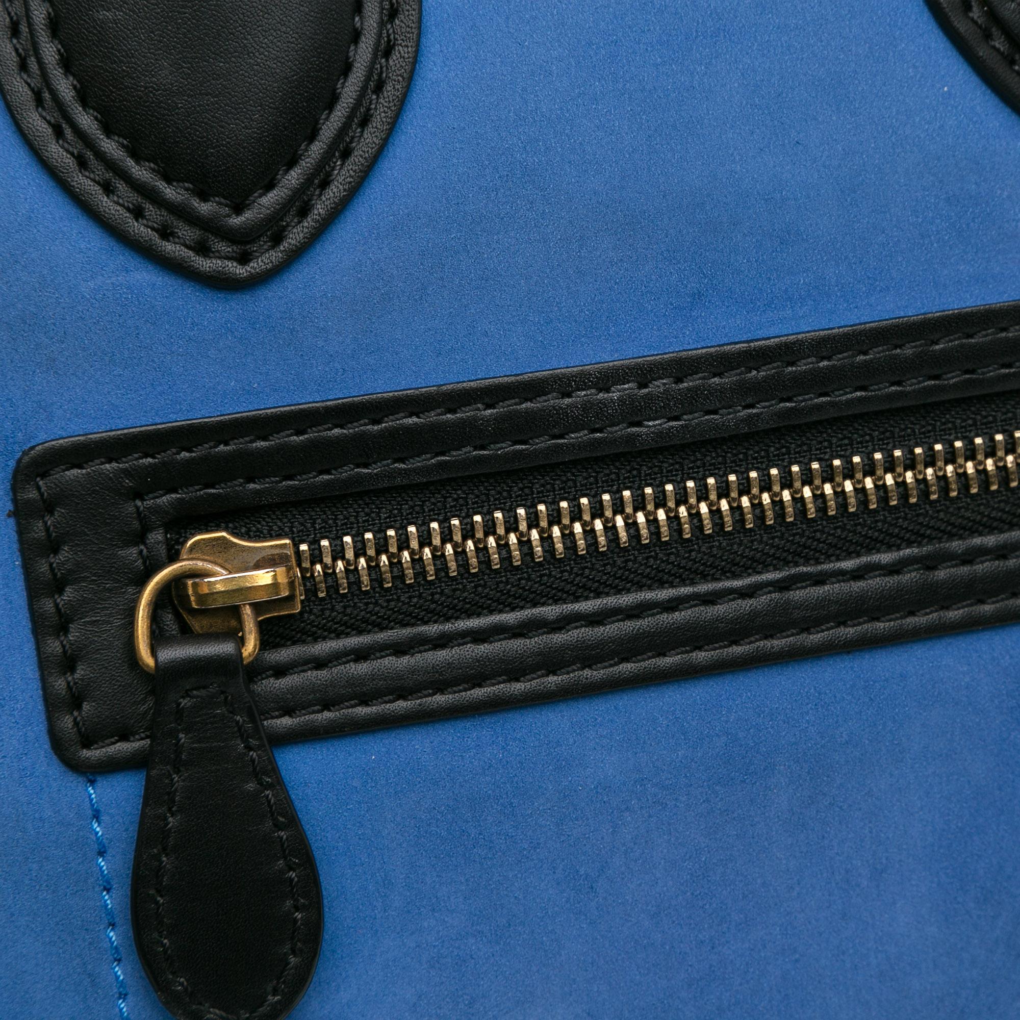 Celine Micro Tricolor Luggage Tote (SHG-oH1S4a)