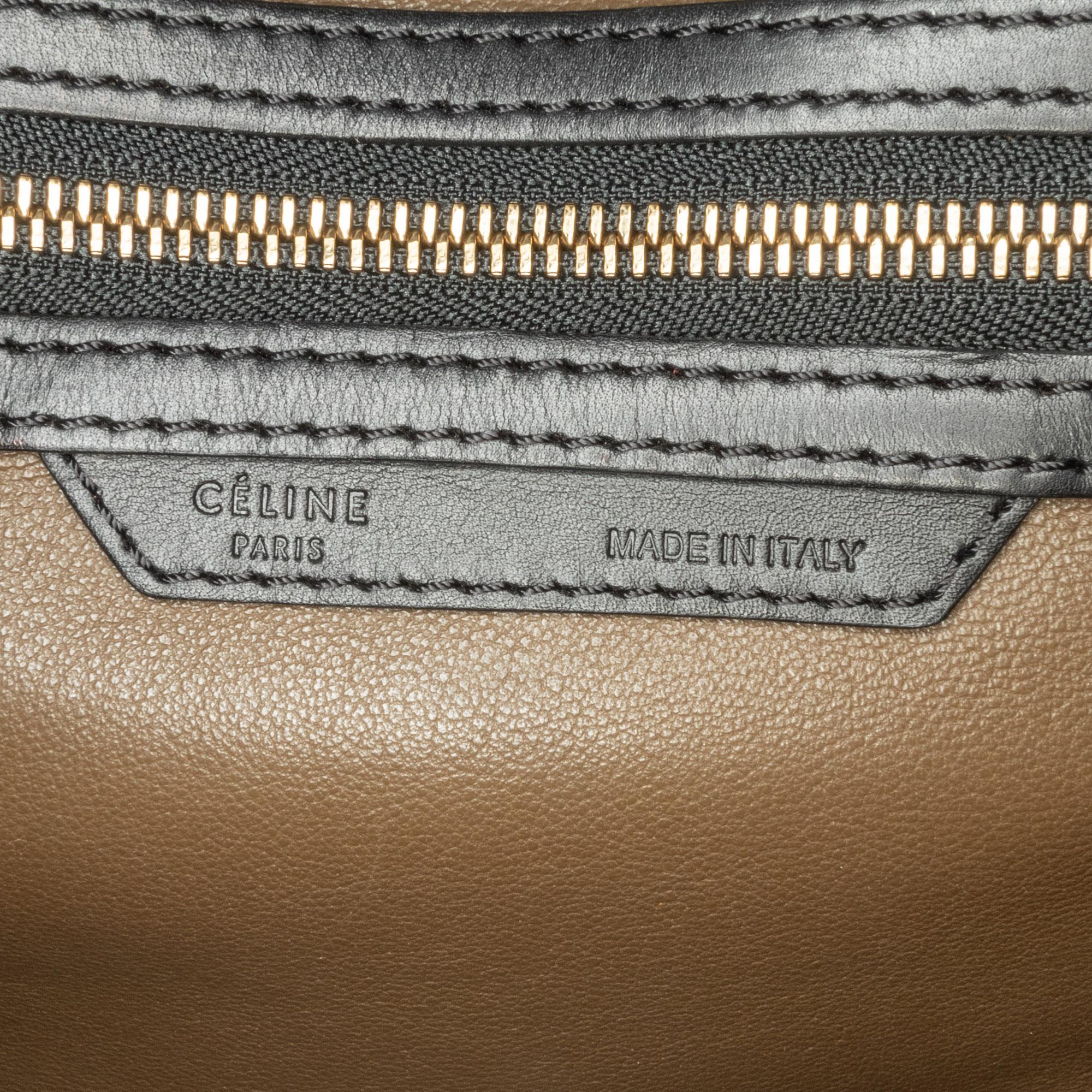 Celine Micro Tricolor Luggage Tote (SHG-oH1S4a)