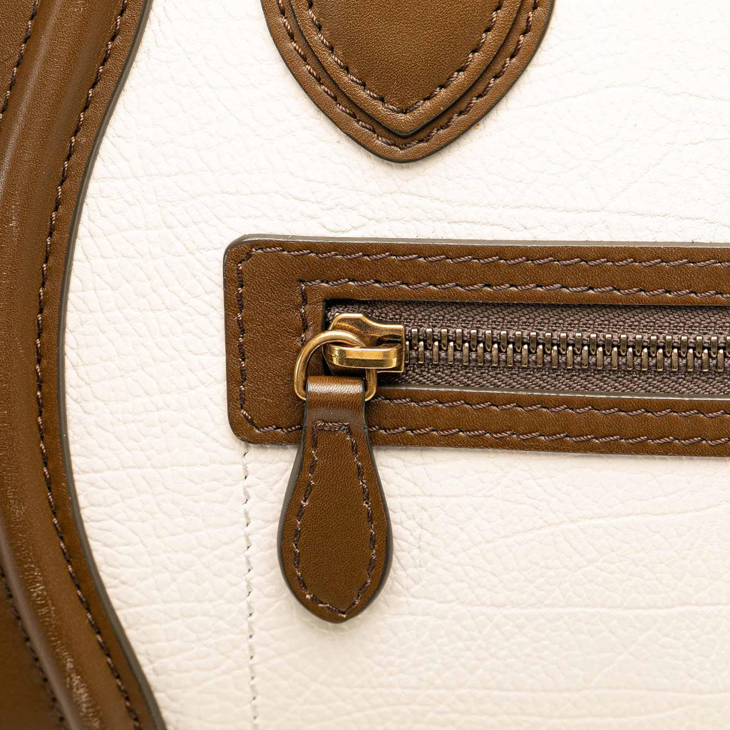 Celine Micro Tricolor Luggage Tote (SHG-WpyFnh)