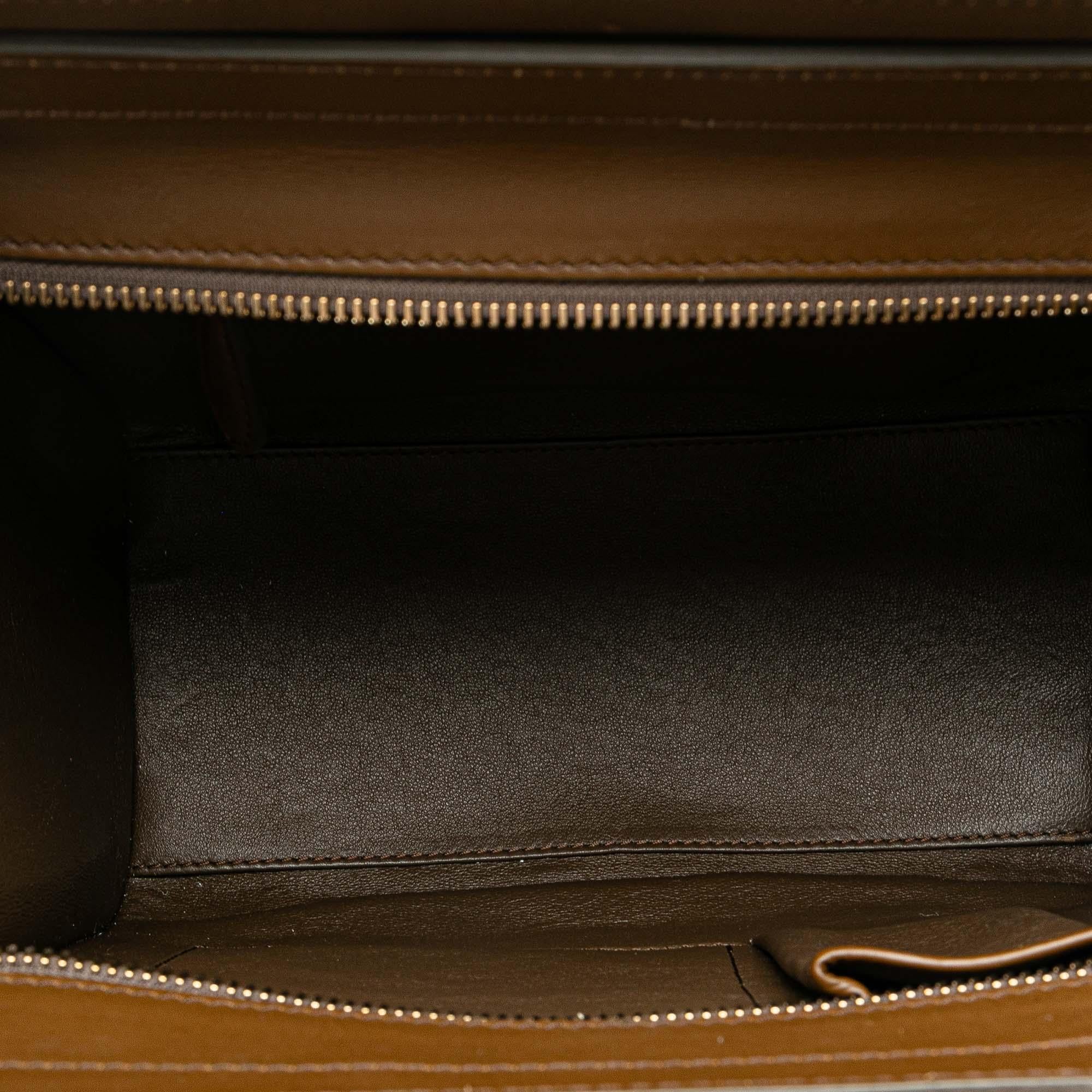 Celine Micro Tricolor Luggage Tote (SHG-WpyFnh)