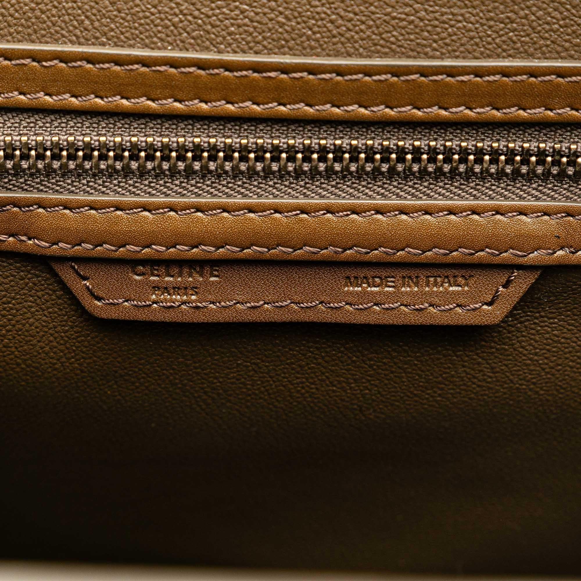Celine Micro Tricolor Luggage Tote (SHG-WpyFnh)