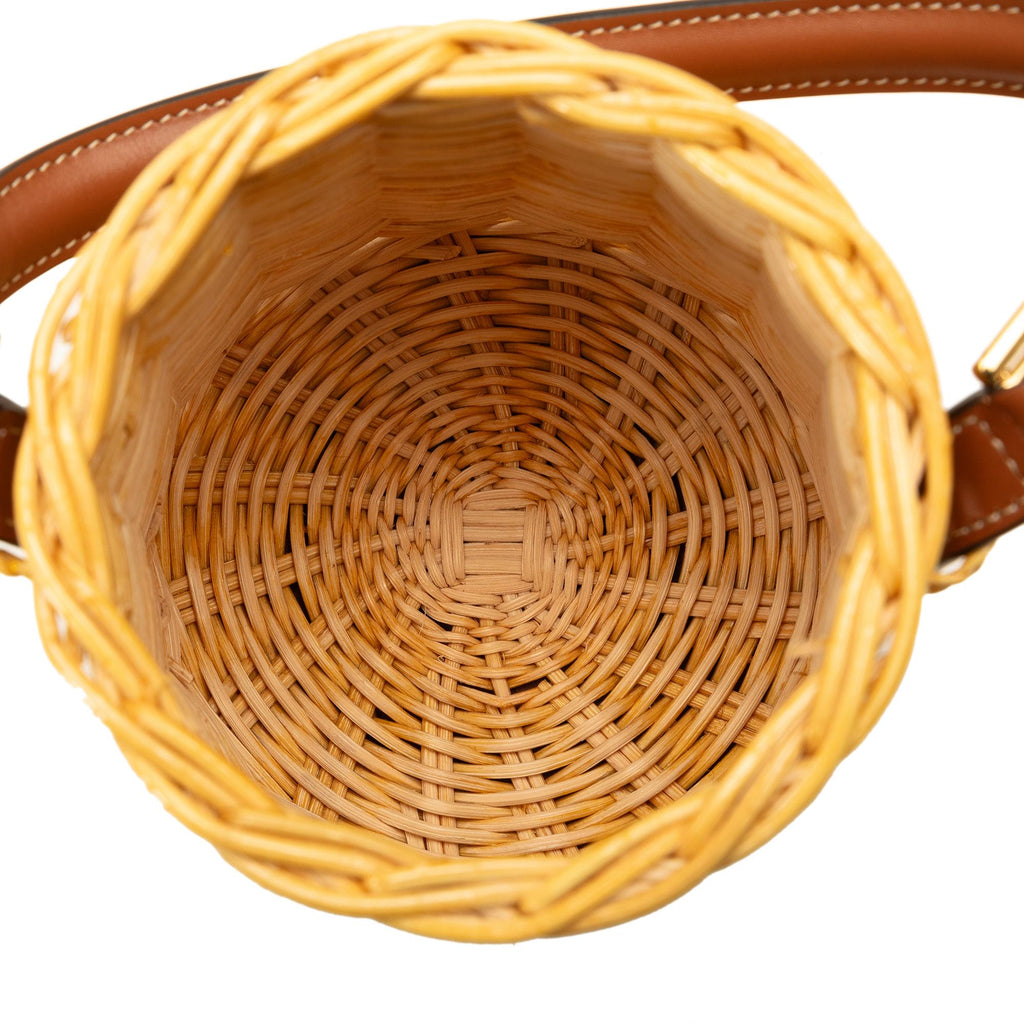 Celine Micro Wicker Bucket Bag (SHG-ioihJu)