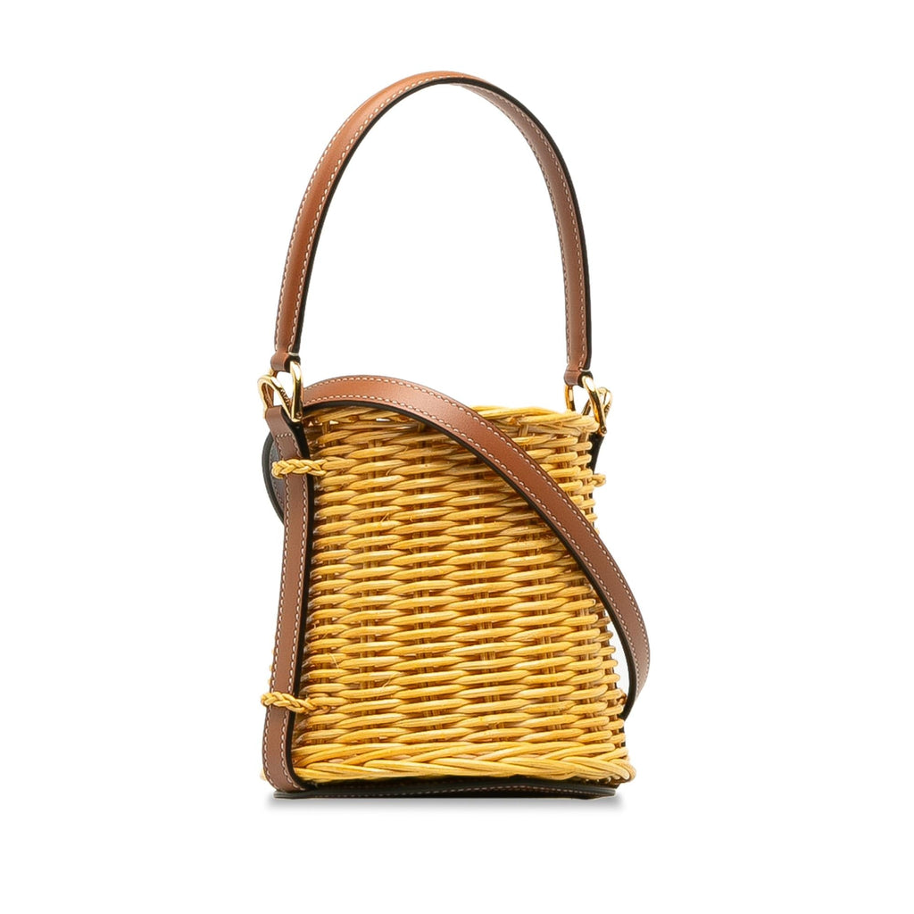 Celine Micro Wicker Bucket Bag (SHG-ioihJu)