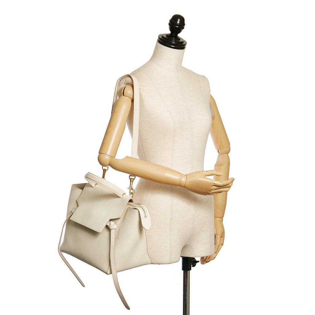 Celine Mini Belt Leather Satchel (SHG-35746)