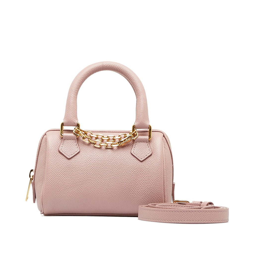 Celine Mini Grained Leather Chain Boston (SHG-P2jQPh)