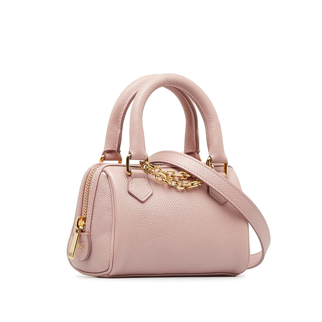 Celine Mini Grained Leather Chain Boston (SHG-P2jQPh)