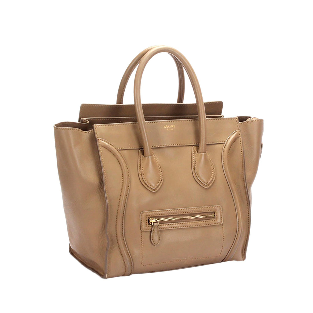 Celine Mini Luggage Leather Tote Bag (SHG-pguqwI)