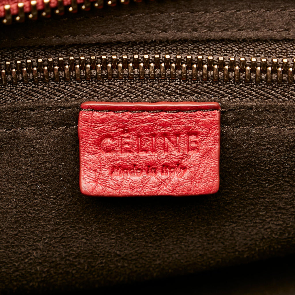 Celine Mini Luggage Leather Tote Bag (SHG-nT7EYh)