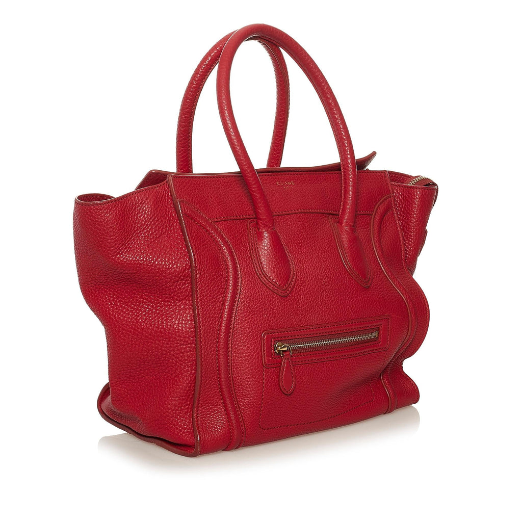 Celine Mini Luggage Leather Tote Bag (SHG-nT7EYh)