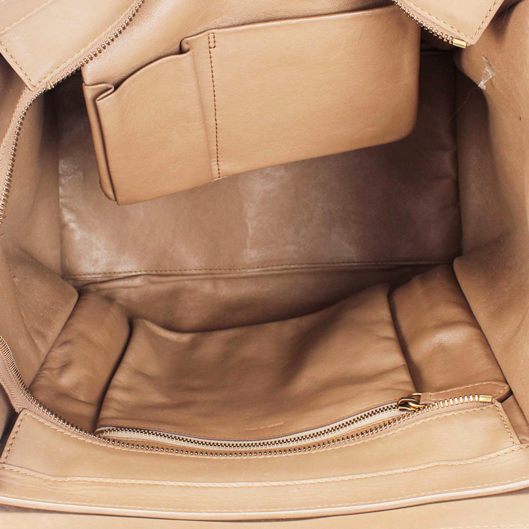 Celine Mini Luggage Leather Tote Bag (SHG-t5F2Hb)