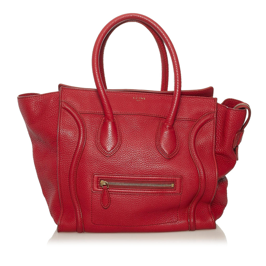 Celine Mini Luggage Leather Tote Bag (SHG-Xb1E2v)