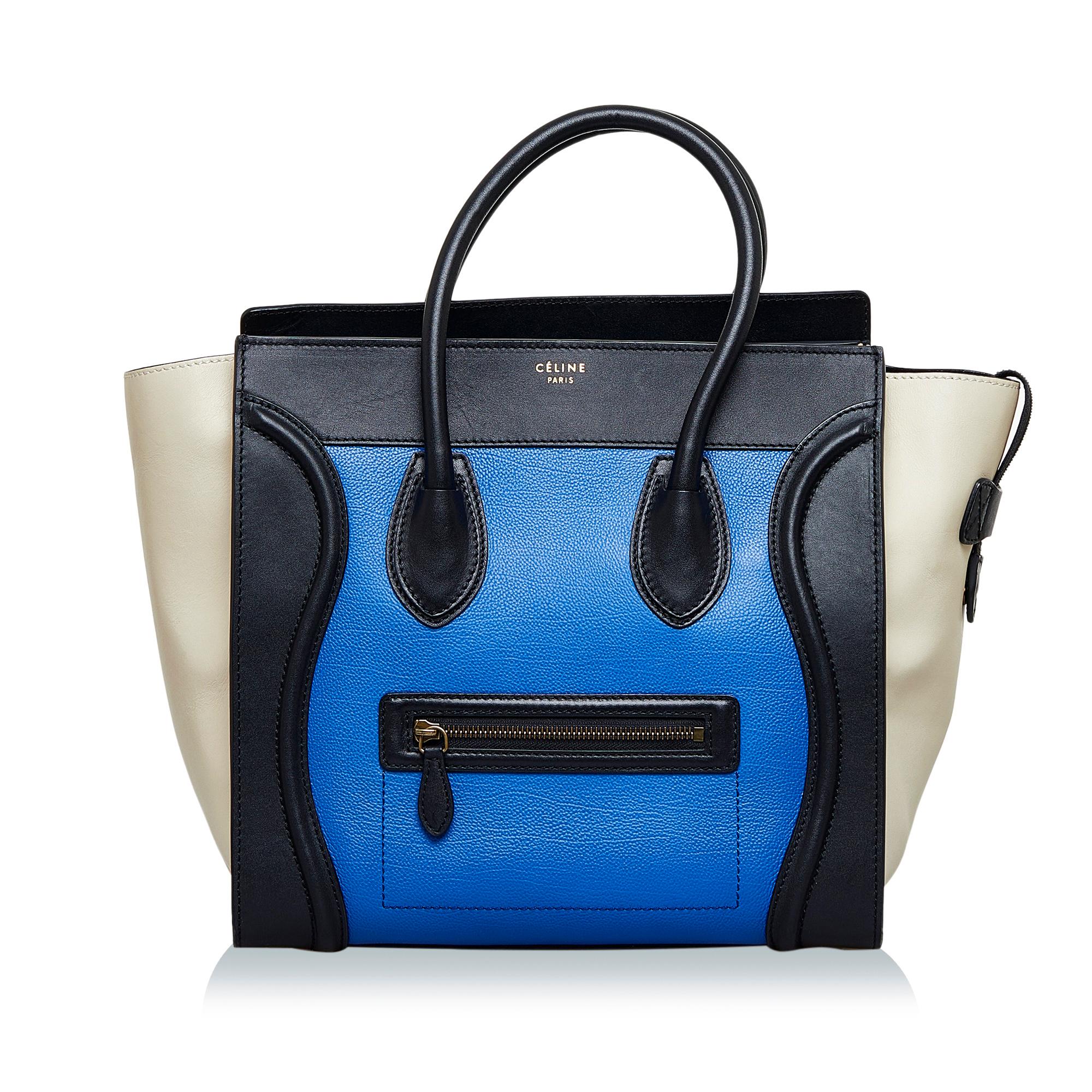Celine Mini Luggage Tricolor Tote (SHG-nXx1gJ)