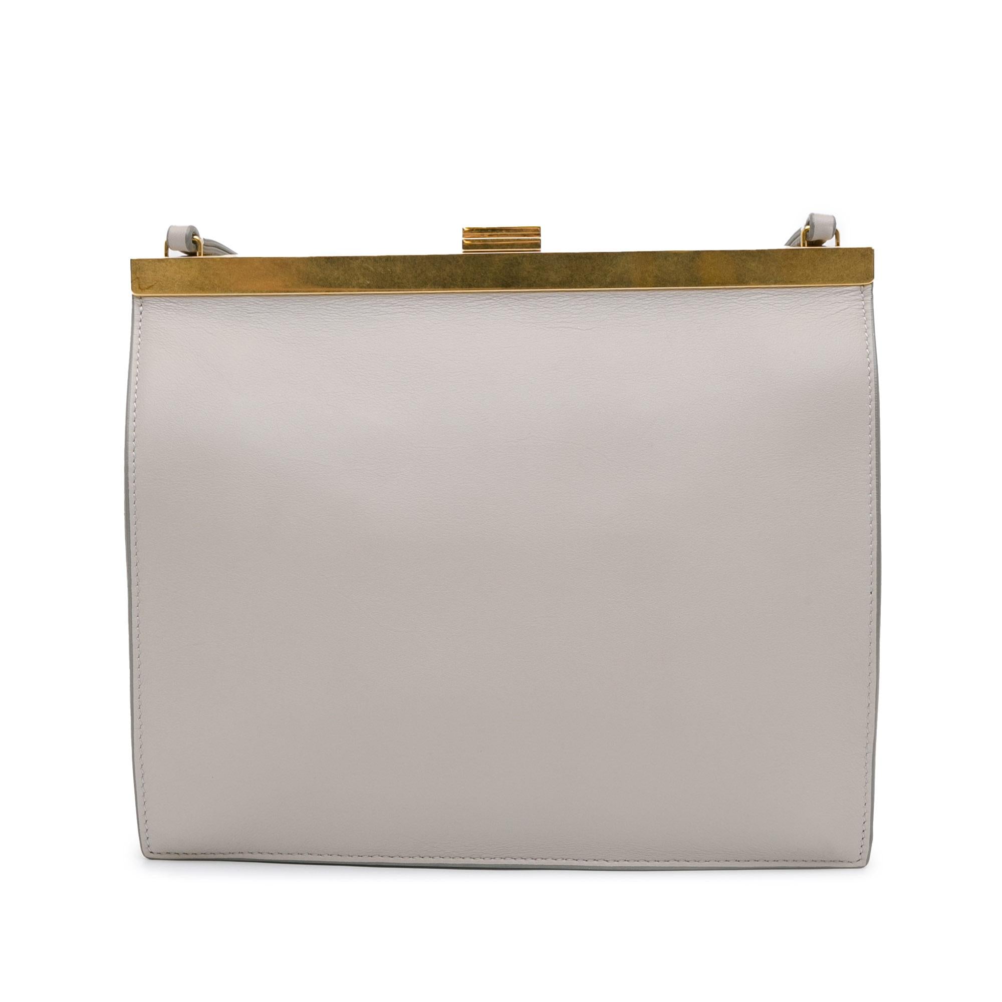 Celine Mini Smooth Calfskin Clasp Bag (SHG-v4DCpq)