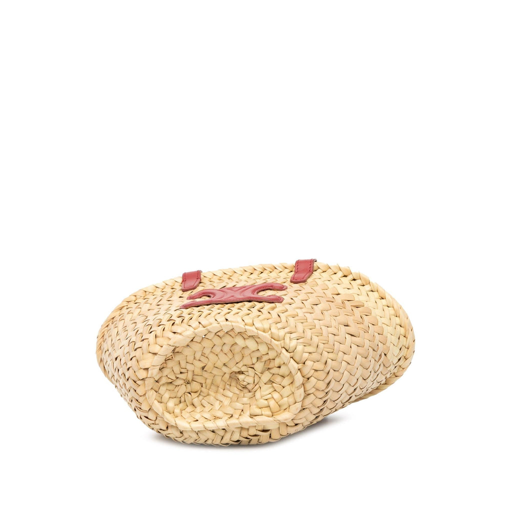 Celine Mini Triomphe Raffia Classic Panier (SHG-naJI1K)