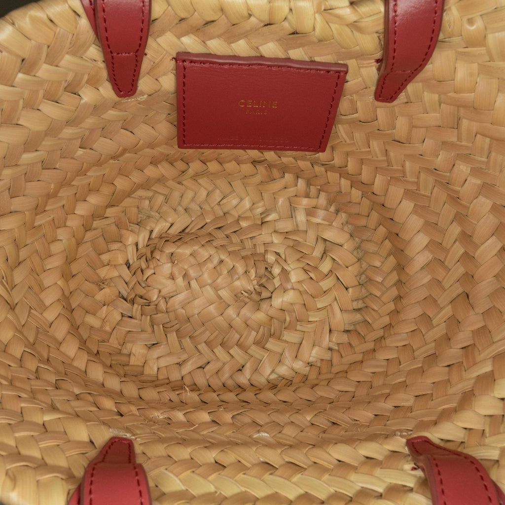Celine Mini Triomphe Raffia Classic Panier (SHG-naJI1K)