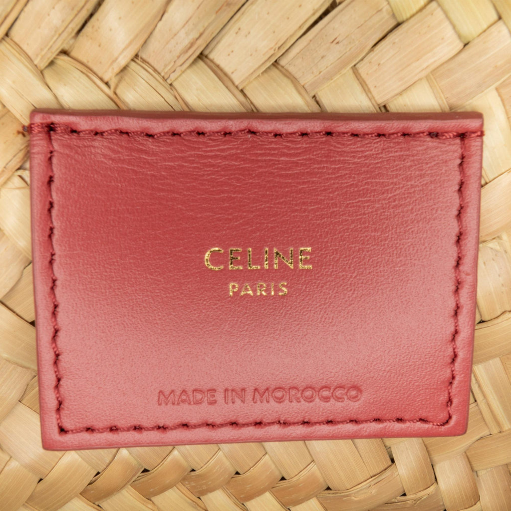 Celine Mini Triomphe Raffia Classic Panier (SHG-naJI1K)