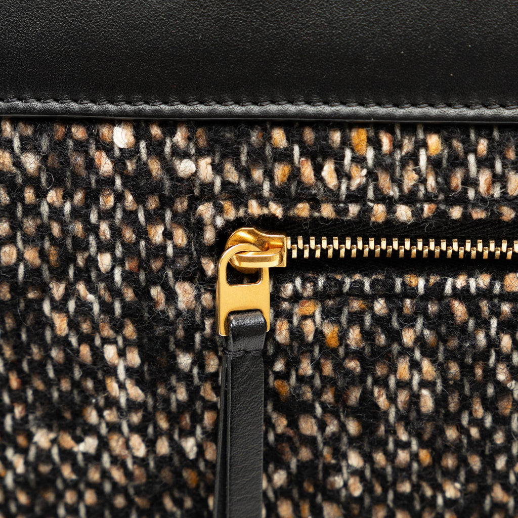 Celine Mini Tweed Belt Satchel (SHG-nqOhdh)