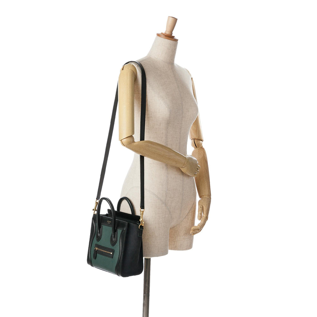 Celine Nano Bicolor Luggage Tote (SHG-mb7rYU)
