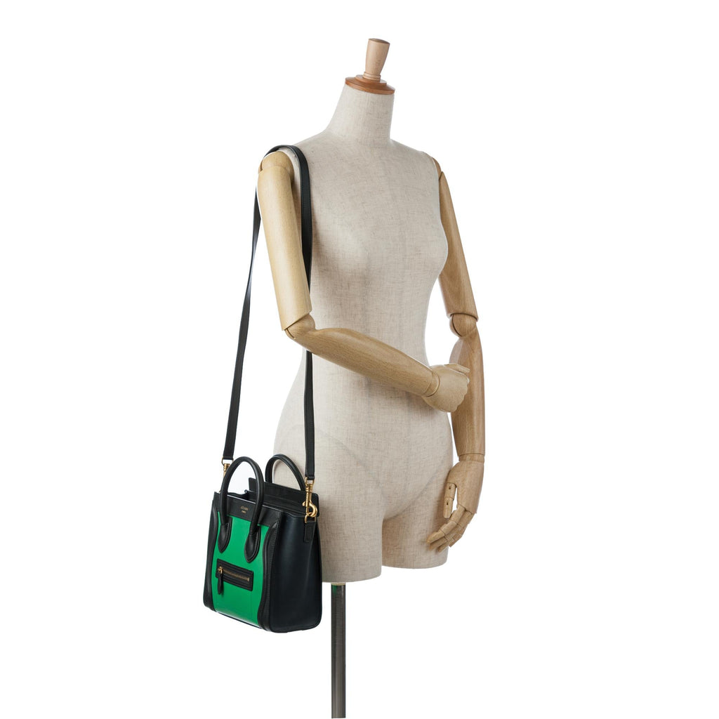Celine Nano Bicolor Luggage (SHG-FsvhFg)