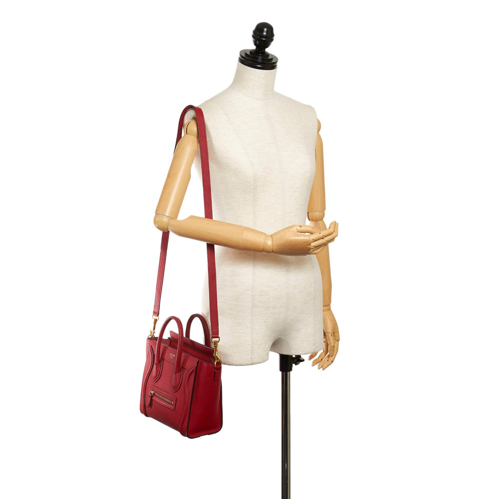 Celine Nano Luggage Leather Satchel (SHG-30150)
