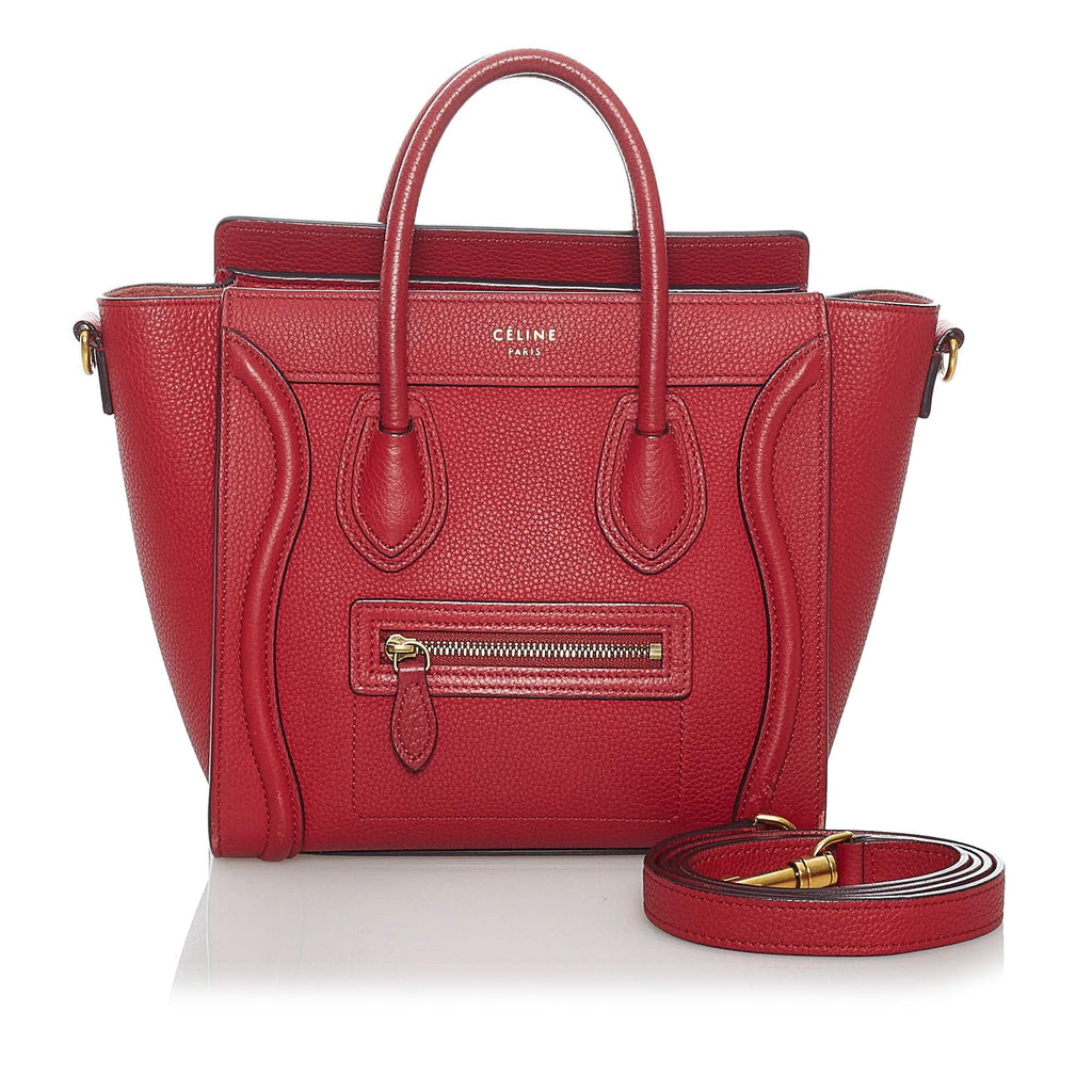 Celine Nano Luggage Leather Satchel (SHG-30150)