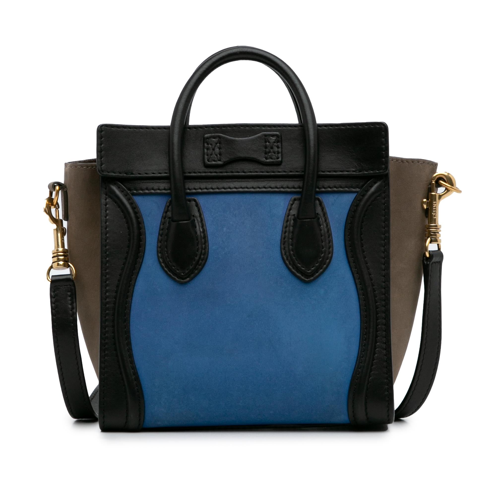 Celine Nano Luggage Tote Tricolor (SHG-LRGEnu)