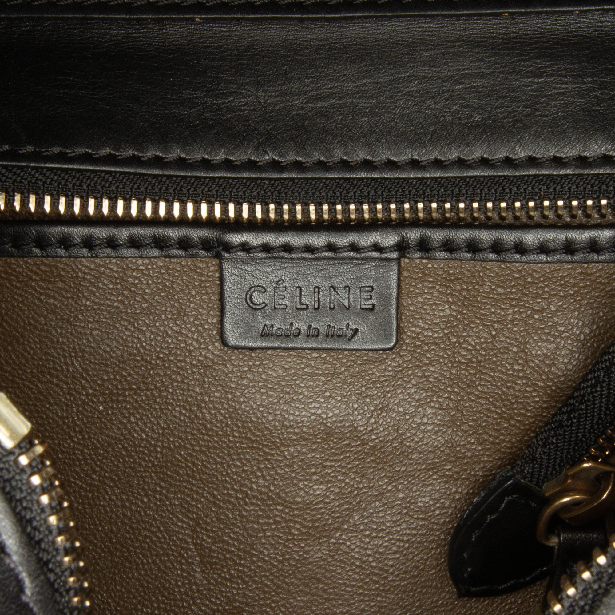Celine Nano Luggage Tote Tricolor (SHG-LRGEnu)