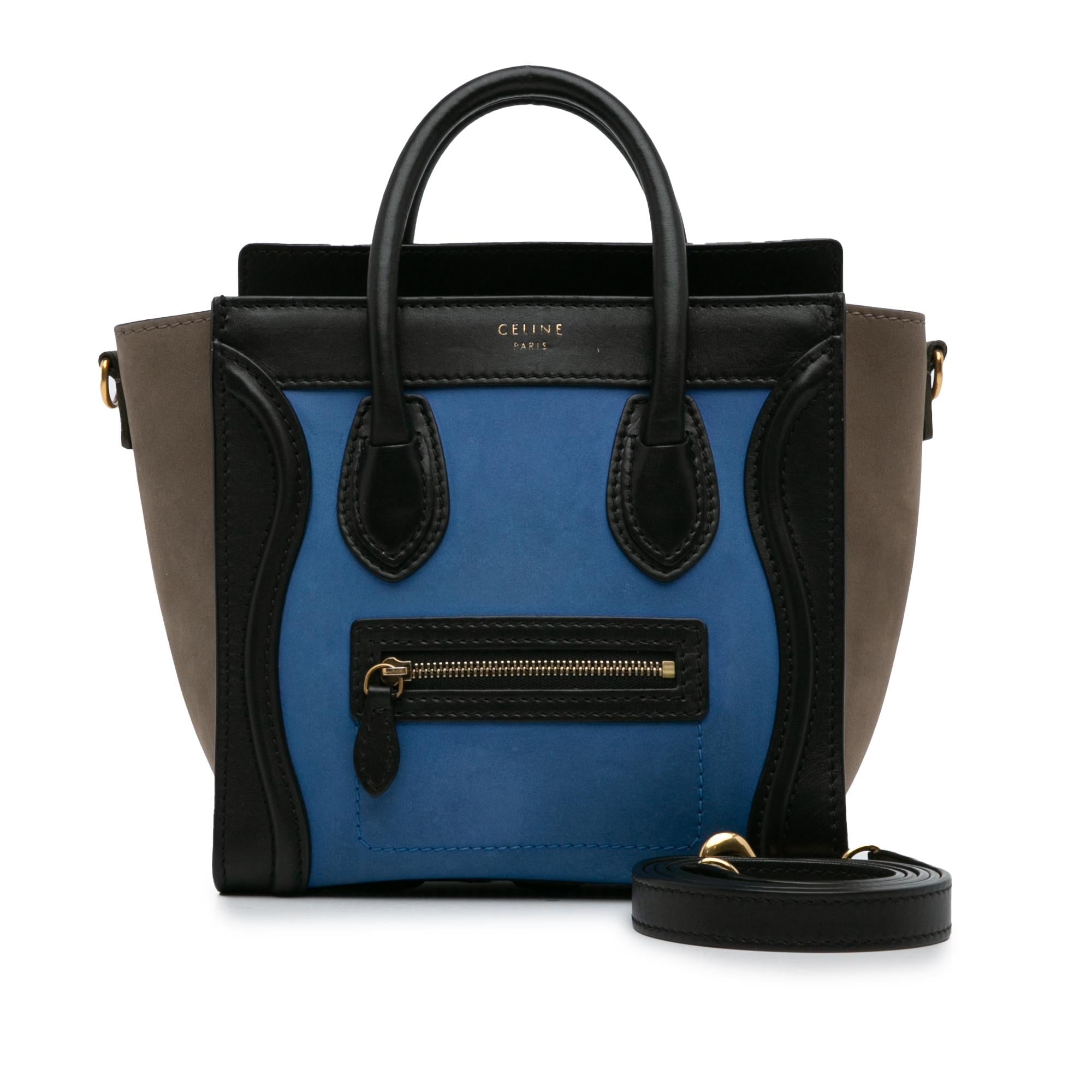 Celine Nano Luggage Tote Tricolor (SHG-LRGEnu)