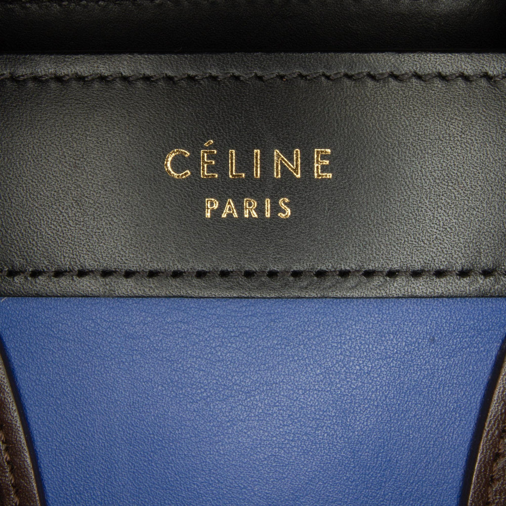 Celine Nano Luggage Tricolor Satchel (SHG-vc5USb)