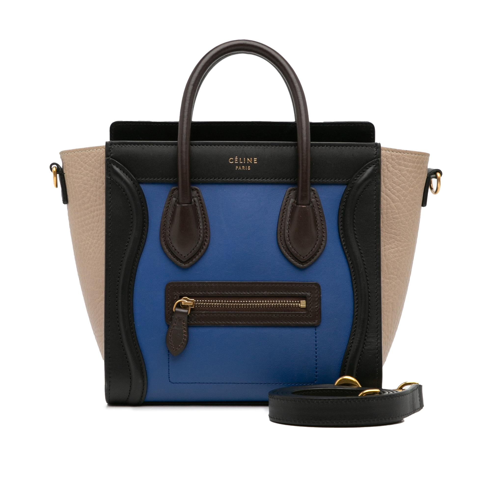 Celine Nano Luggage Tricolor Satchel (SHG-vc5USb)