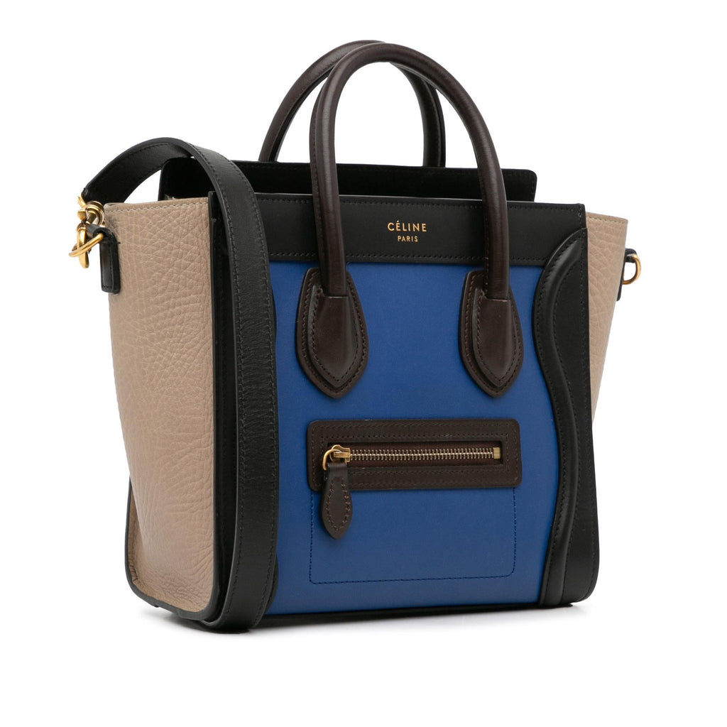 Celine Nano Luggage Tricolor Satchel (SHG-vc5USb)
